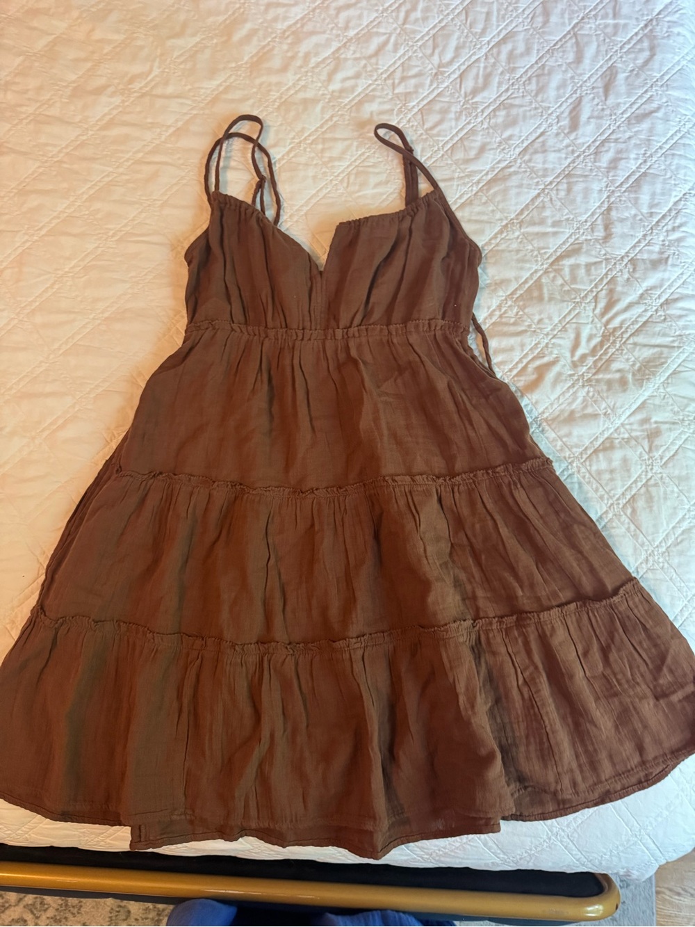 GAP Brown Mini Dress - 100% cotton gauze